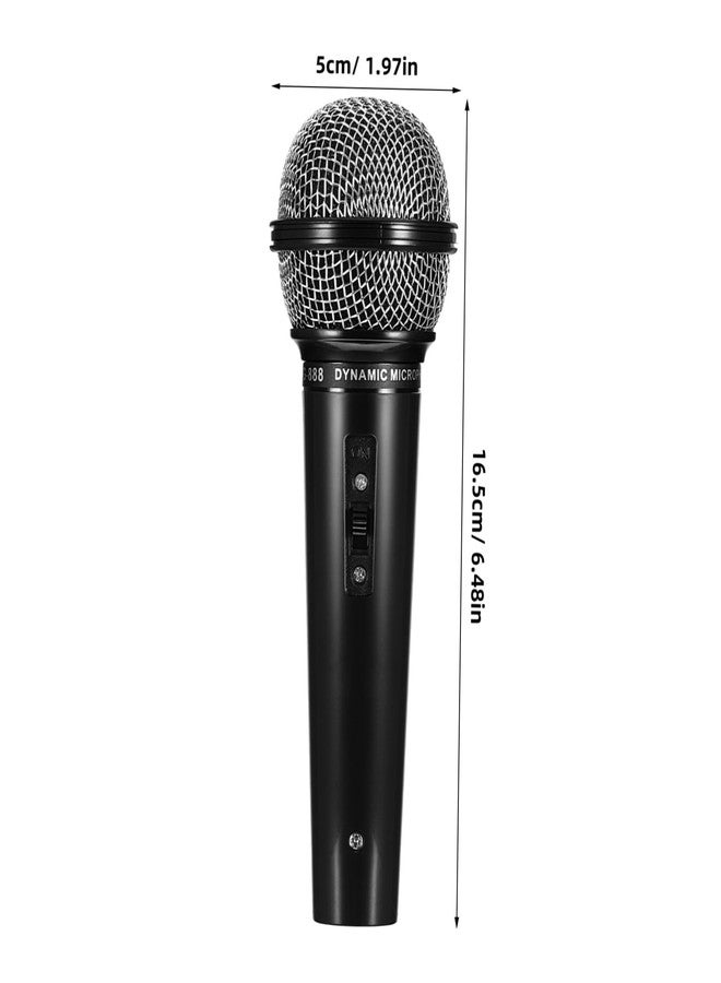 TOPPERFUN Fake Microphone, Plastic Pretend Microphone Toy, Fake Mic Props Prop, Simulate Speech Practice, Halloween Christmas Karaoke Toy for Costume Pretend Games - Image 2